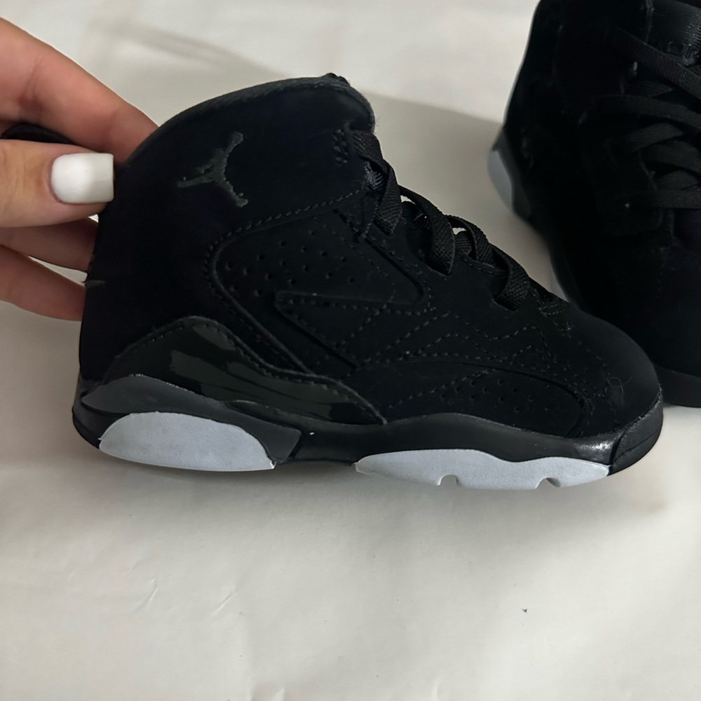 Jordan Kids Black and White Sneakers